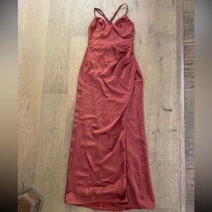 Lulus Satin Maxi Dress